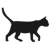 Silhouette of a cat