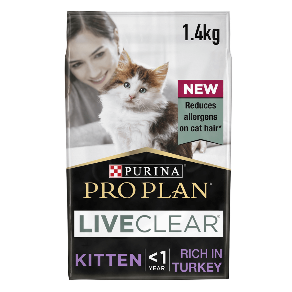 Subscription - PURINA® PRO PLAN® Live Clear® Cat-Allergen Reducing Dry Kitten Food - Turkey - 1.4kg - 1 Month Image 1