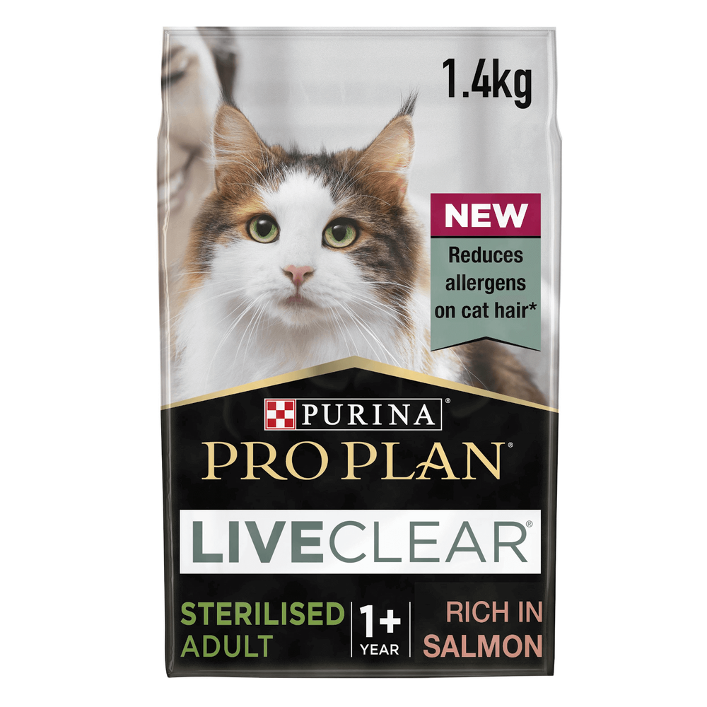 Subscription - PURINA® PRO PLAN® Live Clear® Cat-Allergen Reducing Dry Sterilised Adult Food - Salmon - 1.4kg - 1 Month Image 1