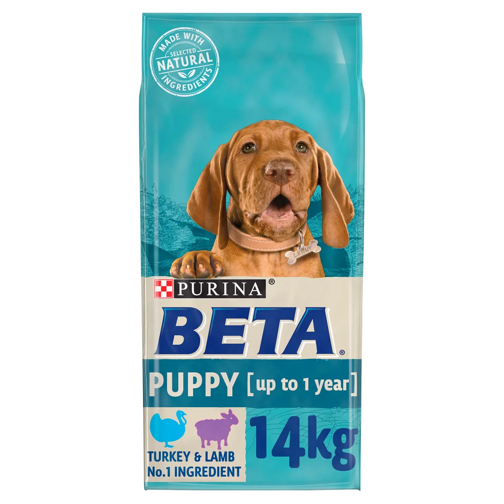 Beta Puppy Dry Dog Food with Turkey & Lamb 14KG Image 1