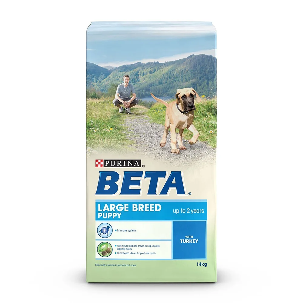 Beta Puppy Large Breed Dry Dog Food with Turkey 14KG Image 1