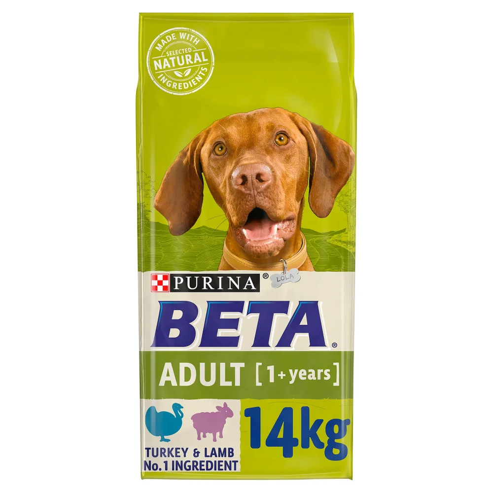 Beta Adult Dry Dog Food with Turkey & Lamb 14KG Image 1