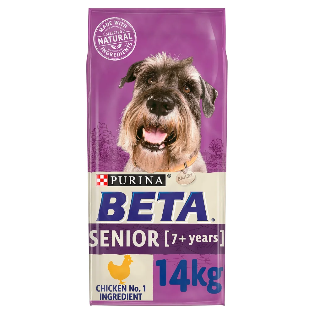 Beta Senior Dry Dog Food with Chicken 14KG Image 1