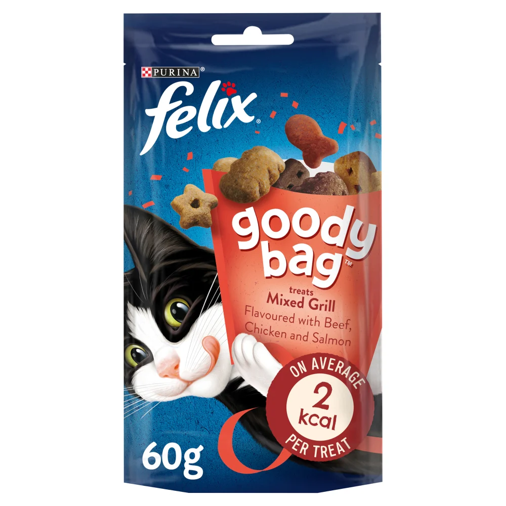 Felix Goody Bag Cat Treats Mixed Grill 60g Image 1
