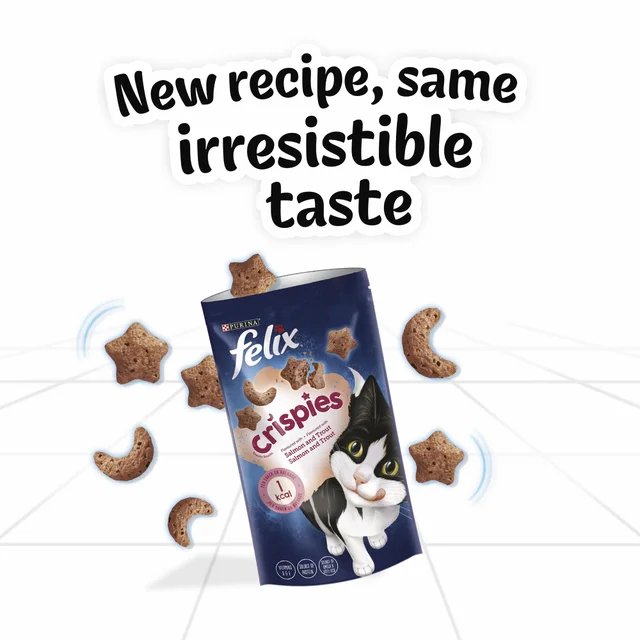 Felix Crispies Cat Treats Salmon & Trout 45g