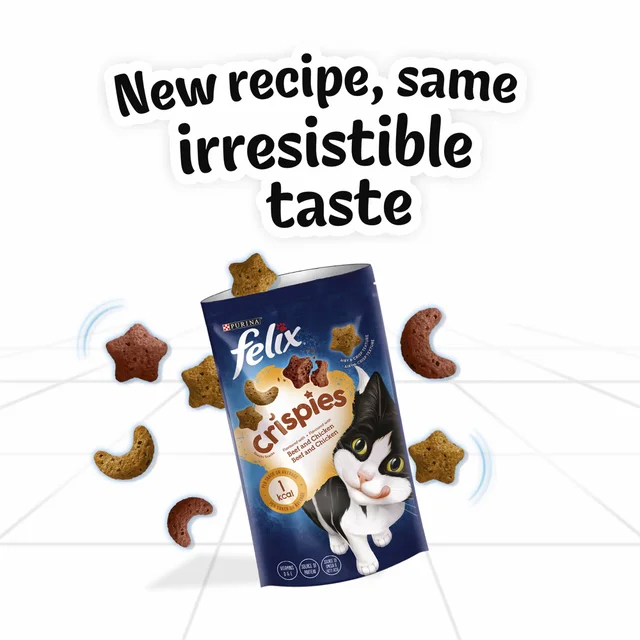 Felix Crispies Cat Treats Beef and Chicken 45g