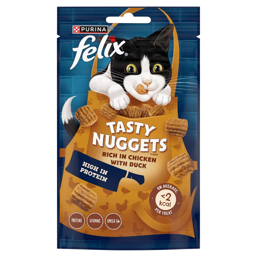 Felix Tasty Nuggets Chicken & Duck Cat Treats 50g Image 1