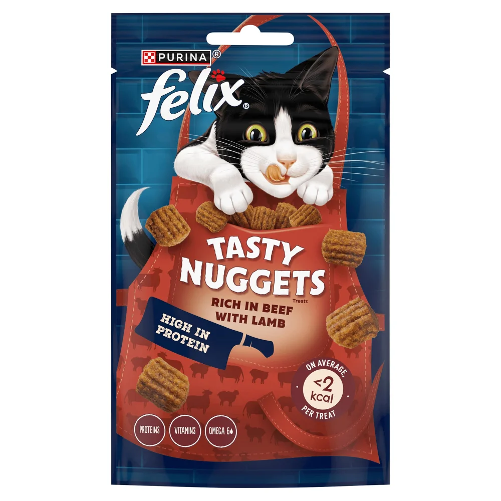 Felix Tasty Nuggets Beef & Lamb Cat Treats 50g Image 1
