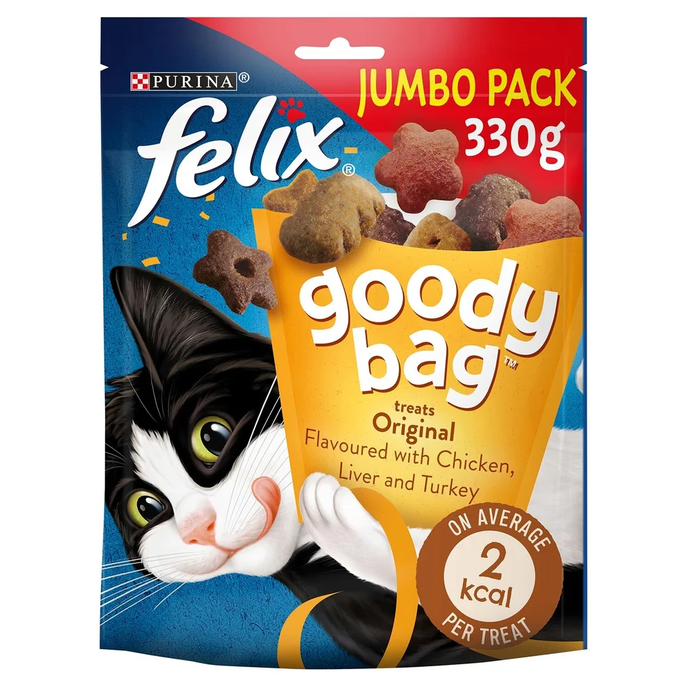 Felix Goody Bag Cat Treats Original Mix 330g Image 1