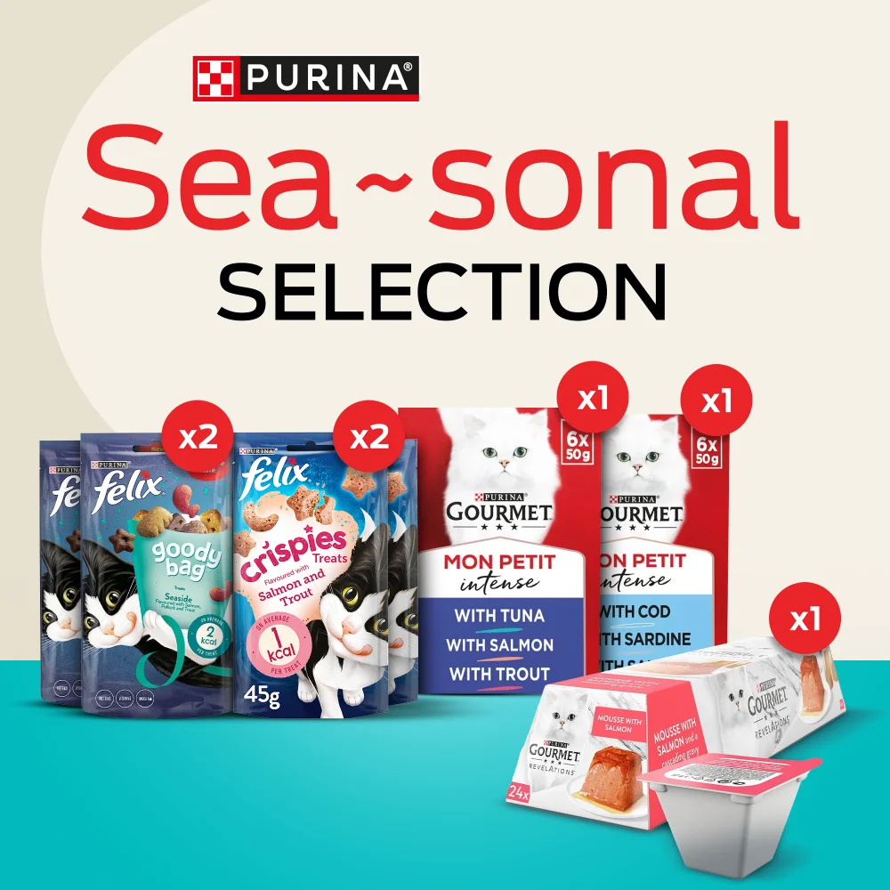Sea-sonal Selection Pre-Mixed Bundle Adult Dry & Wet Cat Food Image 1