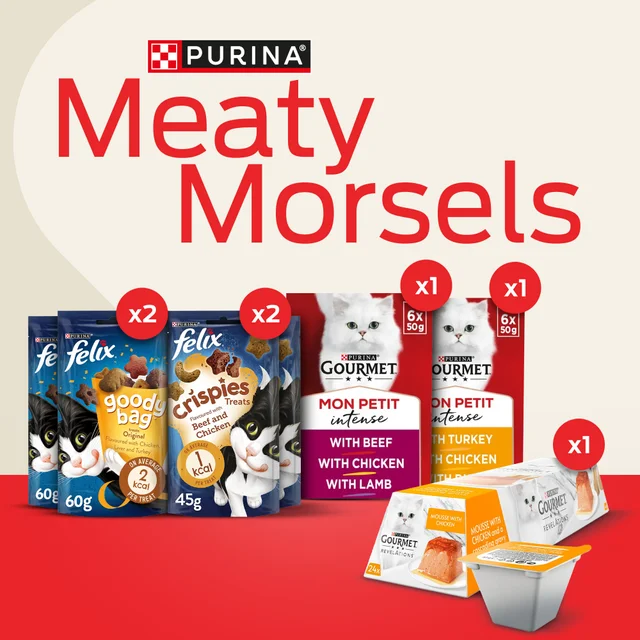 Meaty Morsels Pre-Mixed Bundle Adult Dry & Wet Cat Food