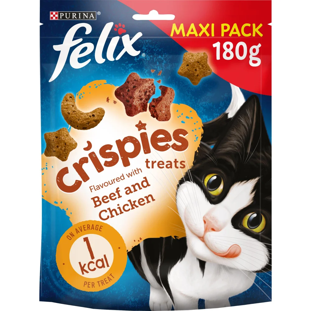 Felix Crispies Cat Treats Beef & Chicken 180g Image 1