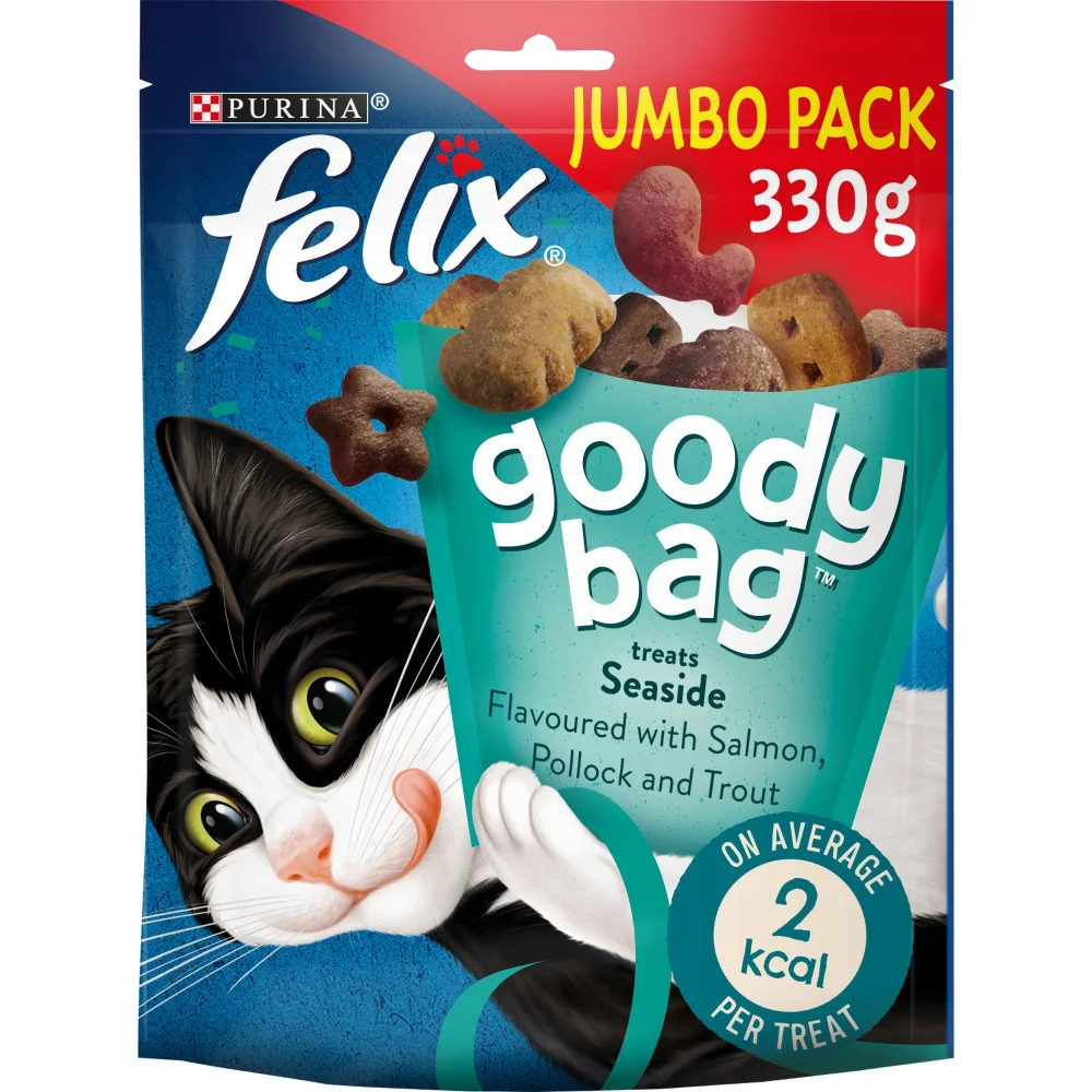 Felix Goody Bag Cat Treats Seaside Mix 330g Image 1