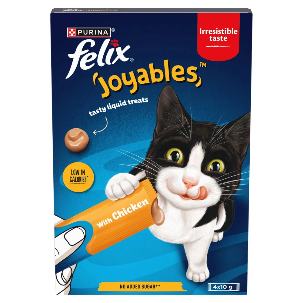 FELIX Joyables Chicken Liquid Cat Treat 4x10g Image 1