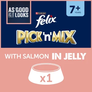 Felix As Good As It looks Senior Wet Cat Food with Salmon in Jelly 1x85g