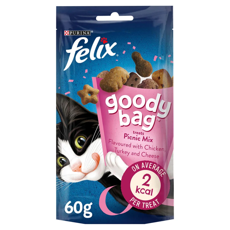 Felix Goody Bag Cat Treats Picnic Mix 60g<br>