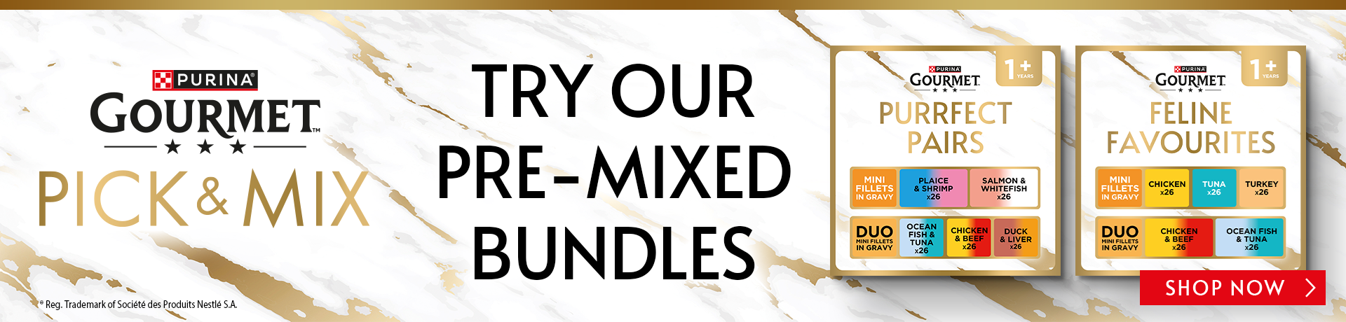 GOURMET Pick & Mix. Try our pre-mixed bundles. Shop now.