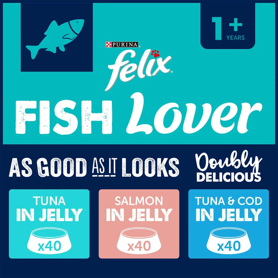 Felix Pick 'n' Mix Fish Lover in Jelly 120 pack