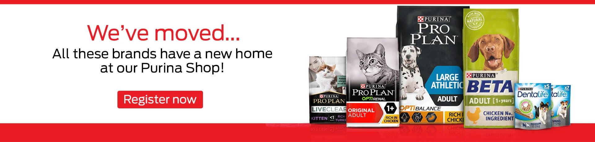 We're moving...All these brands have a new home at our Purina Shop!