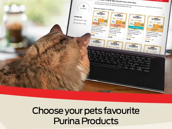 Choose your pets favourite Purina Products