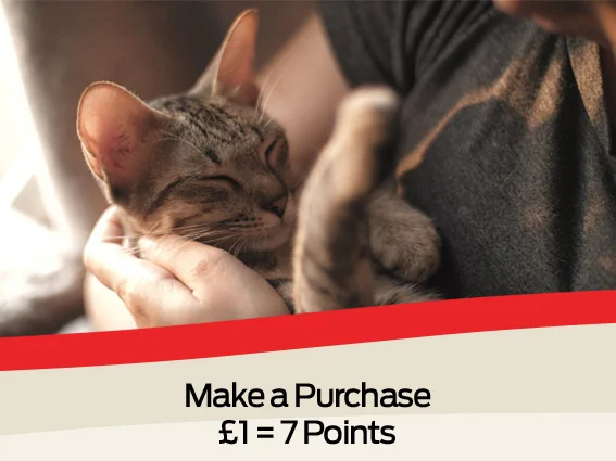 Make a purchase. £1 = 7 points