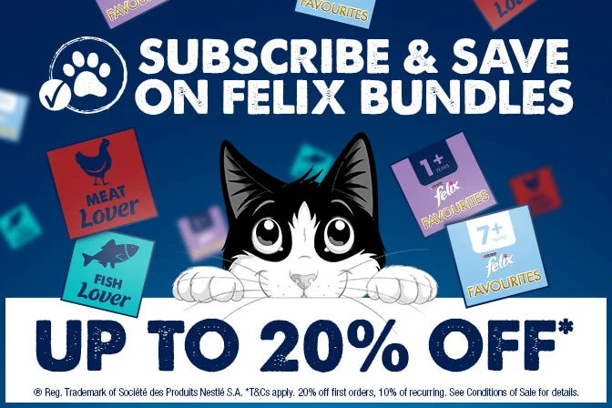 Subscribe & Save on Felix bundles. Up to 20% off