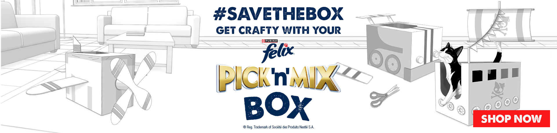 #savethebox. Get crafty with your Felix Pick 'n' Mix Box. Shop now.