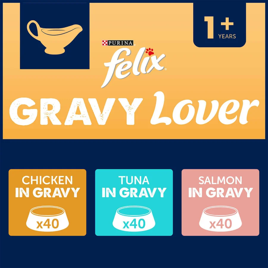 Felix Pick 'n' Mix Gravy Lover 120 pack